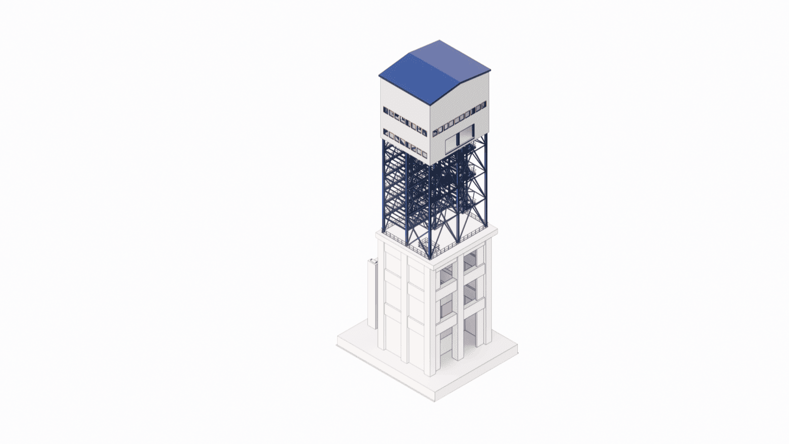 Structural design and analysis of high-rise steel frames for technological buildings, optimized for seismic and wind loading