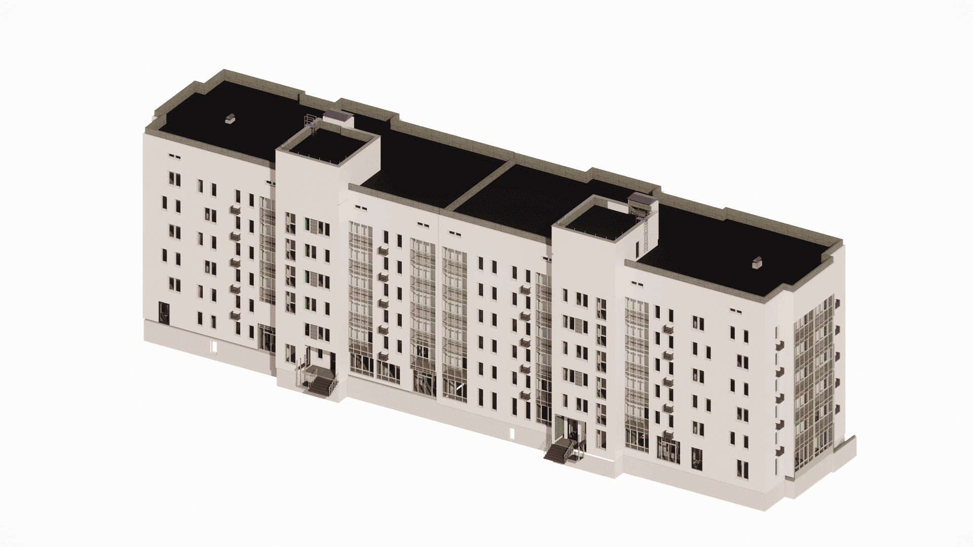 Detailed shop drawings preparation for stone cladding installation on a multi-story residential building in the USA