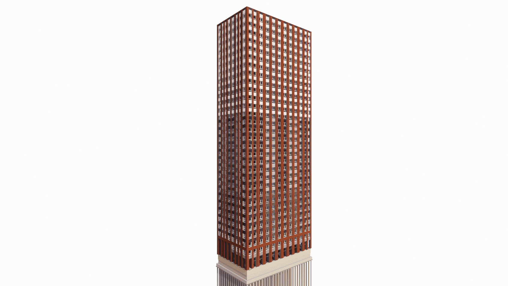 Fabrication drawings for facade panels and embedded parts in concrete structural on a high-rise residential project