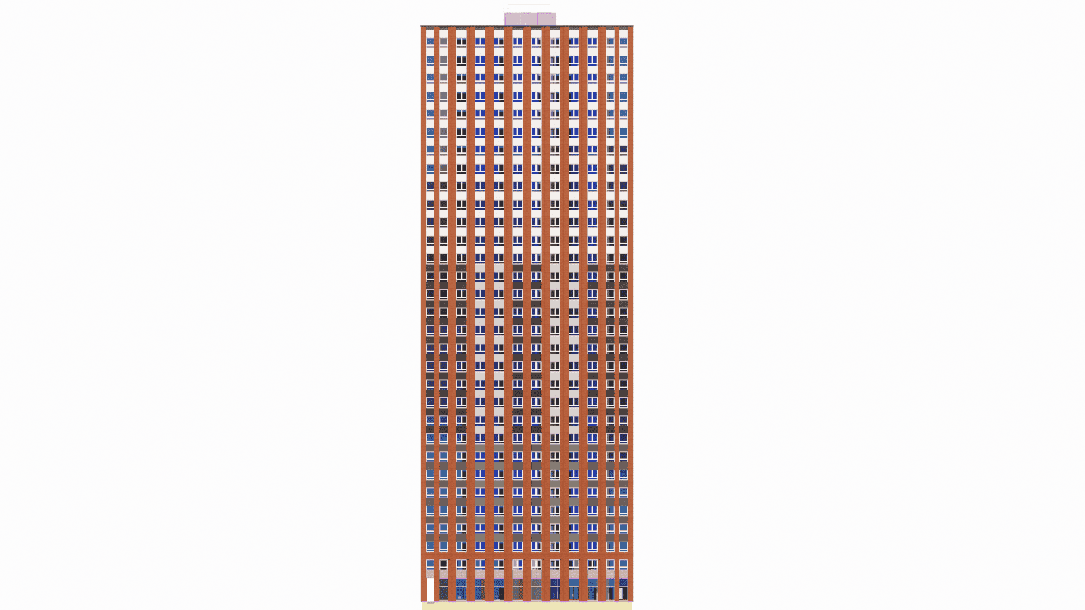 Detailed shop drawings for the anchoring system of UHPC facade cladding to the main concrete structure