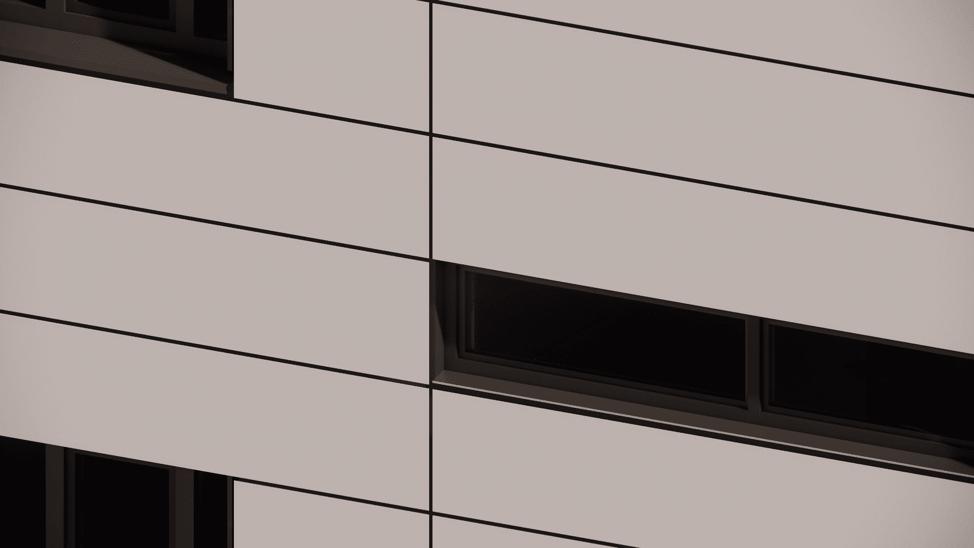 3D model showing the detailing of exposed concrete facade surfaces and joints