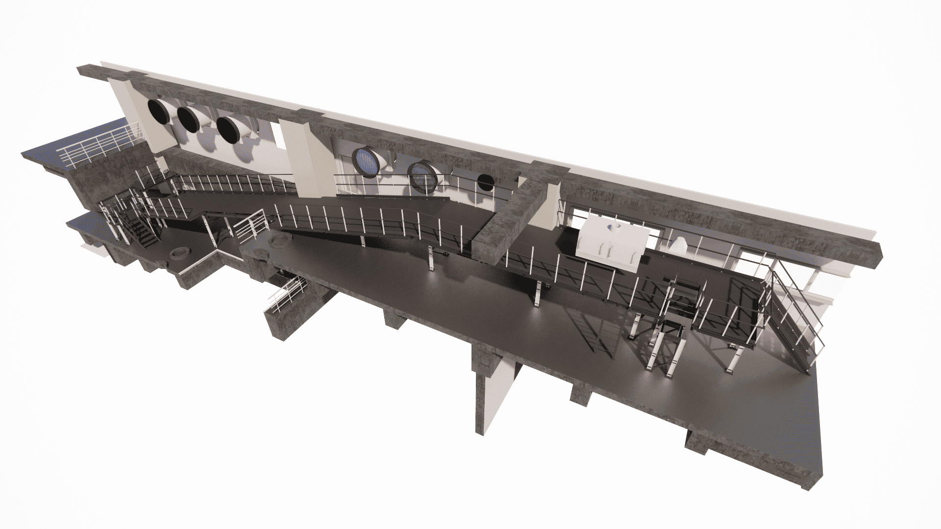 Tekla Structures modeling of steel structures for the technology conveyor