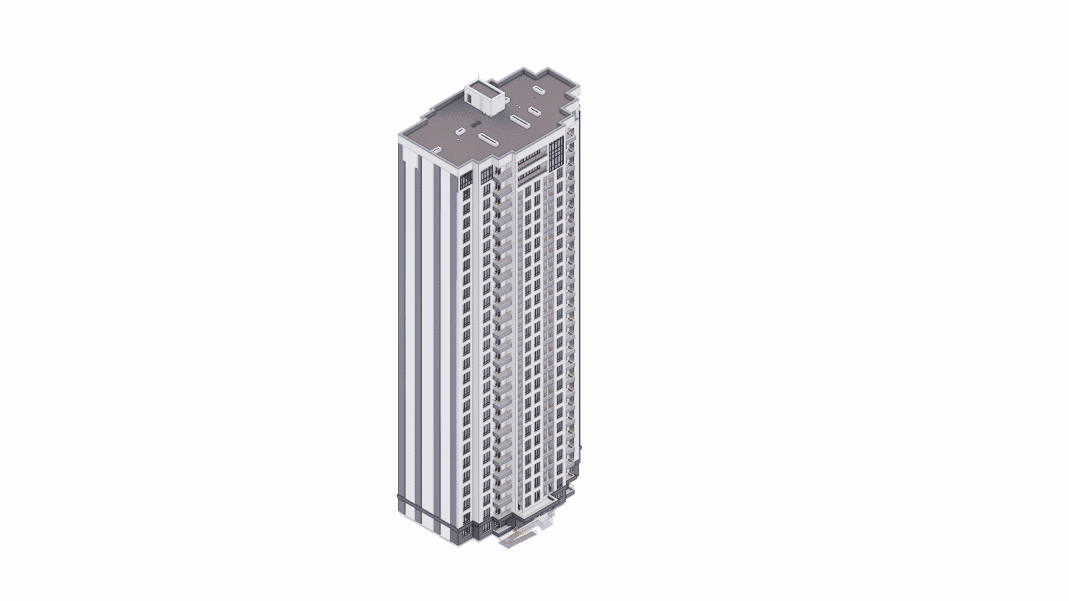 Precise 3D modeling of complex geometry UHPC (Ultra-High Performance Concrete) facade panels in Revit