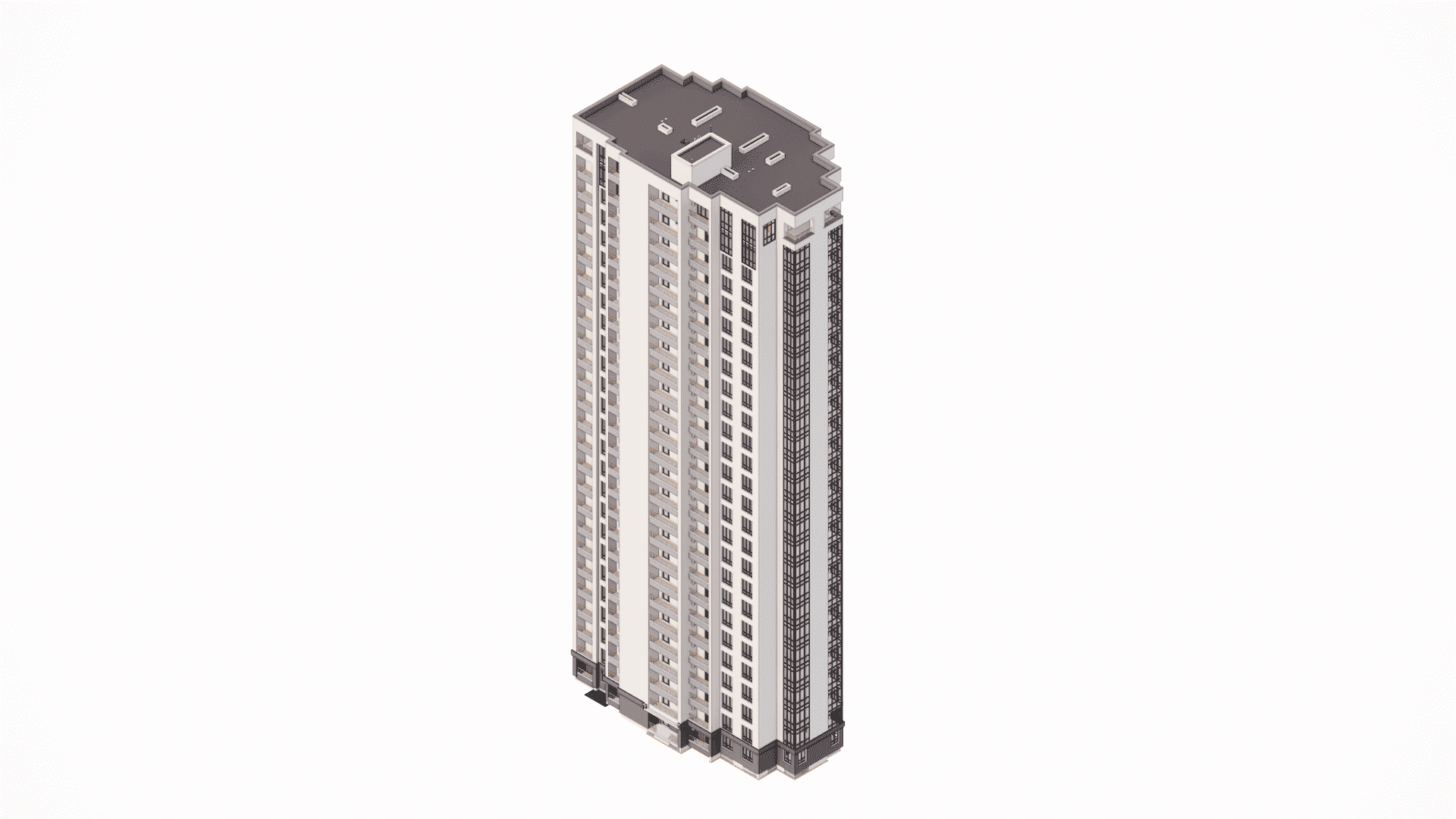 Fabrication drawings and quality control documentation for bespoke facade elements of an elite housing project